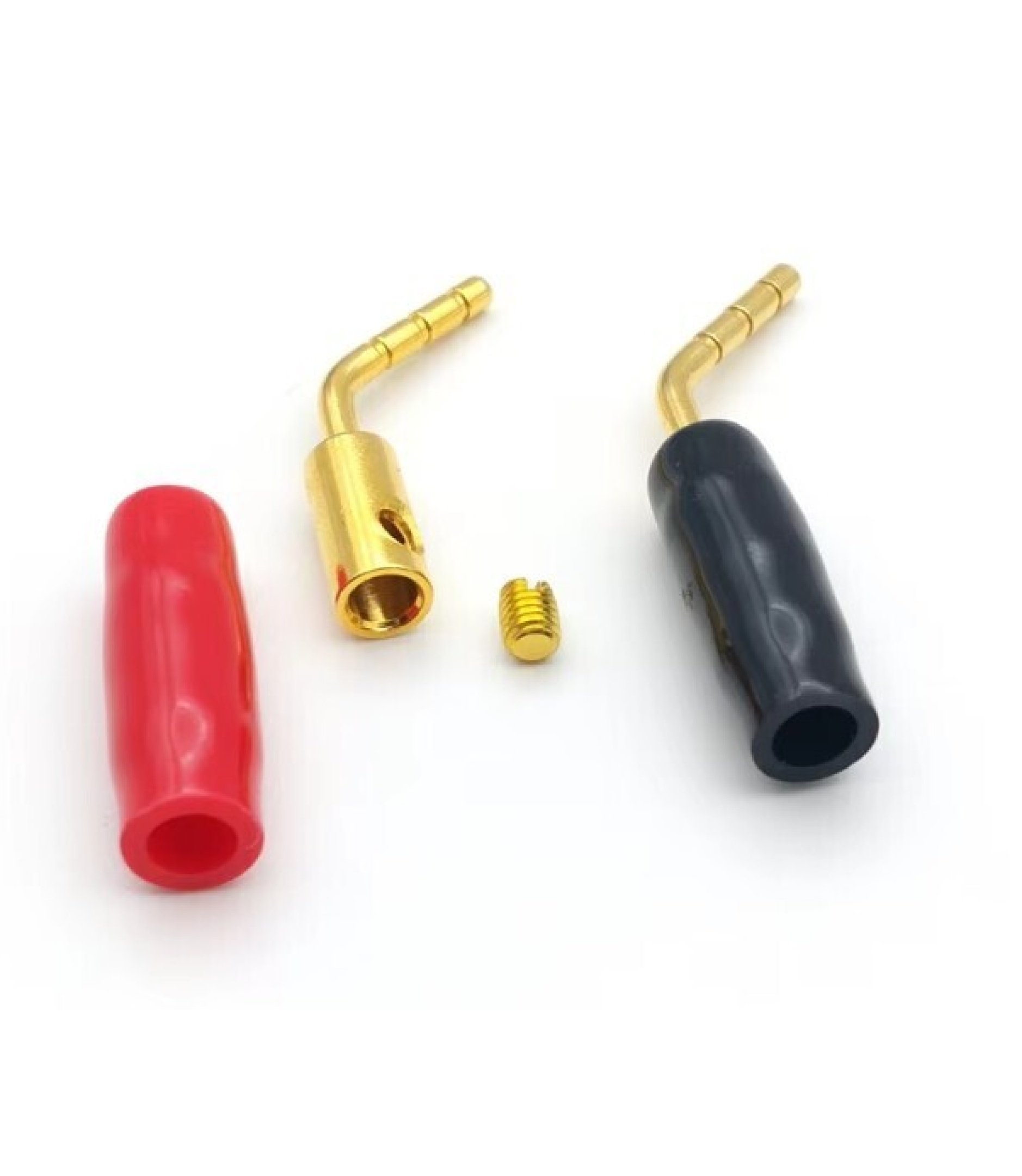2mm Black Tip Curved Banana Pin Plug Connector