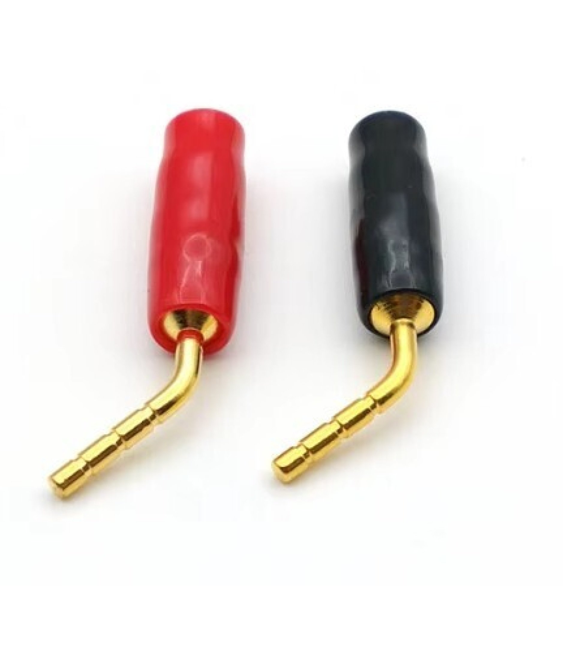 2mm Red Tip Curved Banana Pin Plug Connector