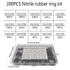 331.jpg 200PCS O ring Black color Silicone Rubber Kit Set