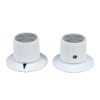 White Rogan knob 29x20mm Shaft 6.4mm