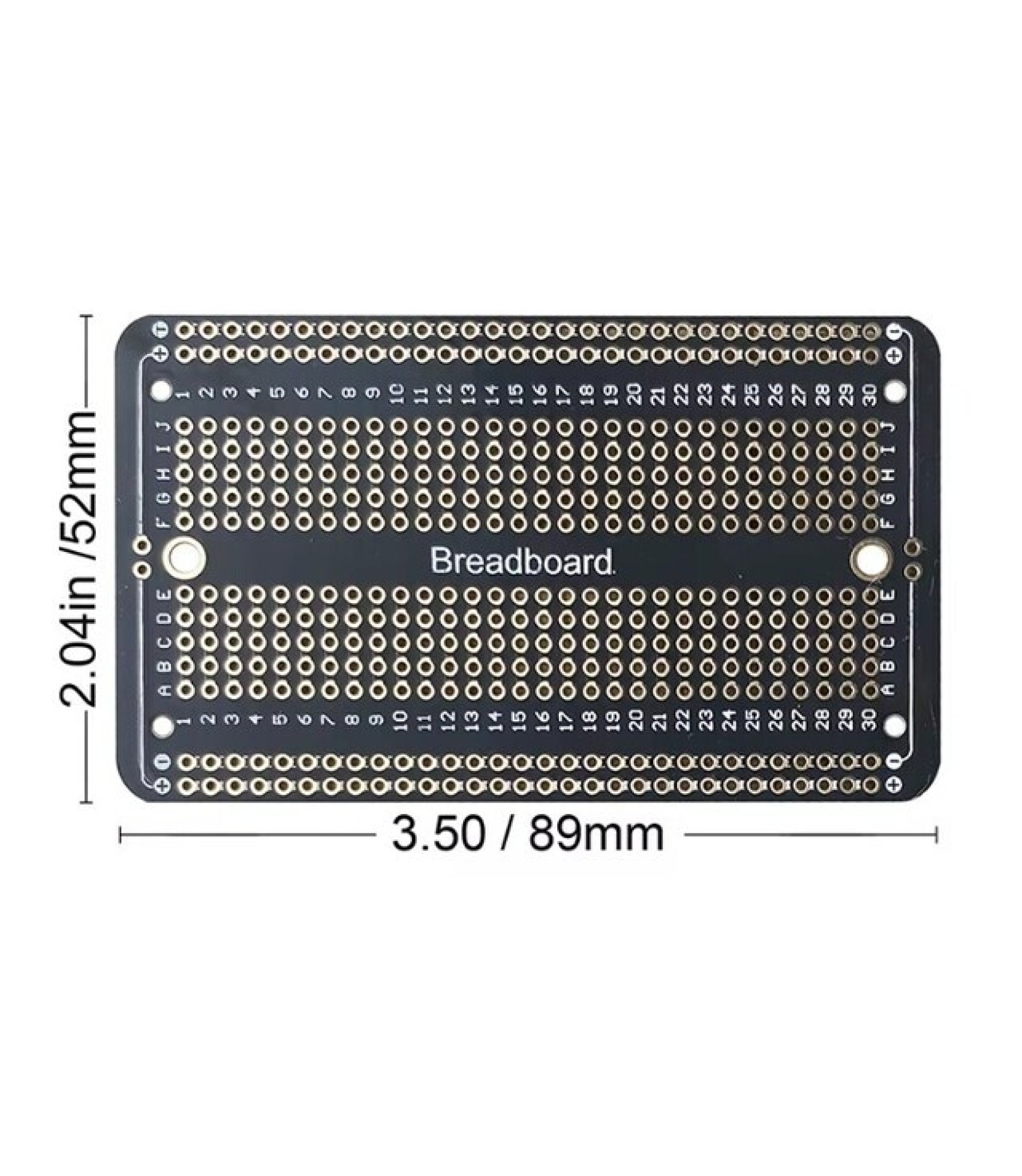 5.2x8.9cm PCB Prototype Board Black