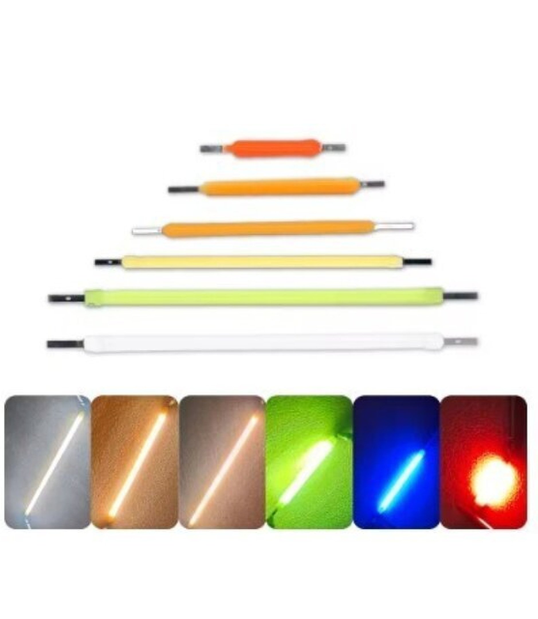 1 PCS White 3V 38mm LED Filament Multicolor COB EDISON Bulb