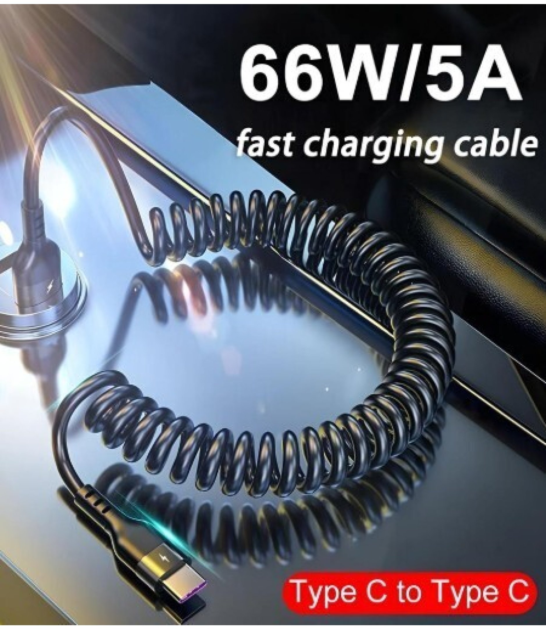 Type-C to Type-C Cable 66W 5A Fast charging