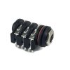 6.35mm 1/4" Stereo Insulated Switched Socket Jack Solder Lugs