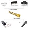 3.5mm Female to 6.35mm 1/4" Male Stereo Audio Jack Adaptor Gold Plated Total Length 53.5mm