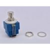 illuminated Push Button Foot Switch Momentary 3PDT Bi-Color Red/Blue LED