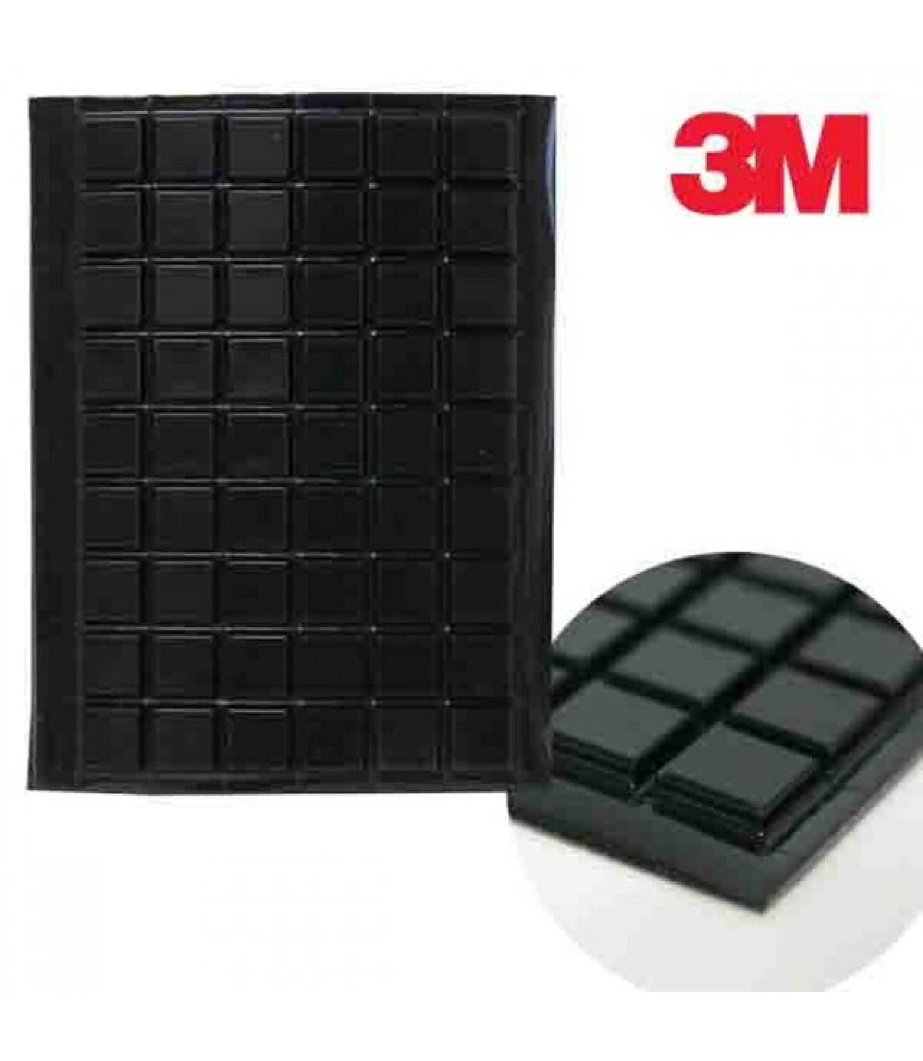 3m.jpg 3M SJ-5007 Rubber Bumper Feet Black 54pcs/Block