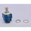 3PDT Bi-Color Red/Blue LED Illuminated Push Button Foot Switch Electronic component image of 3PDT Bi-Color Red/Blue LED Illuminated Push Button Foot Switch for electronic projects.