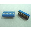 Electronic component image of 4 Position Dip Switch Gold Plated Contacts for circuit design.
