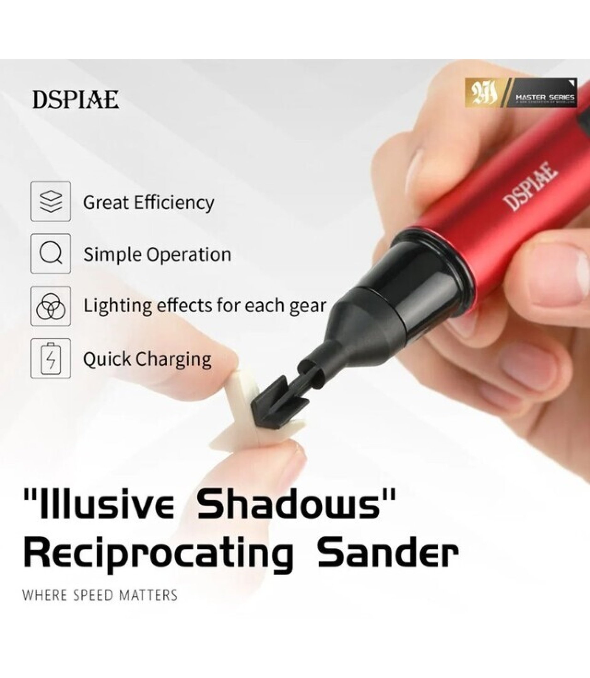 DSPIAE ES-A Piston Sander Electric Pen Plastic Model Set