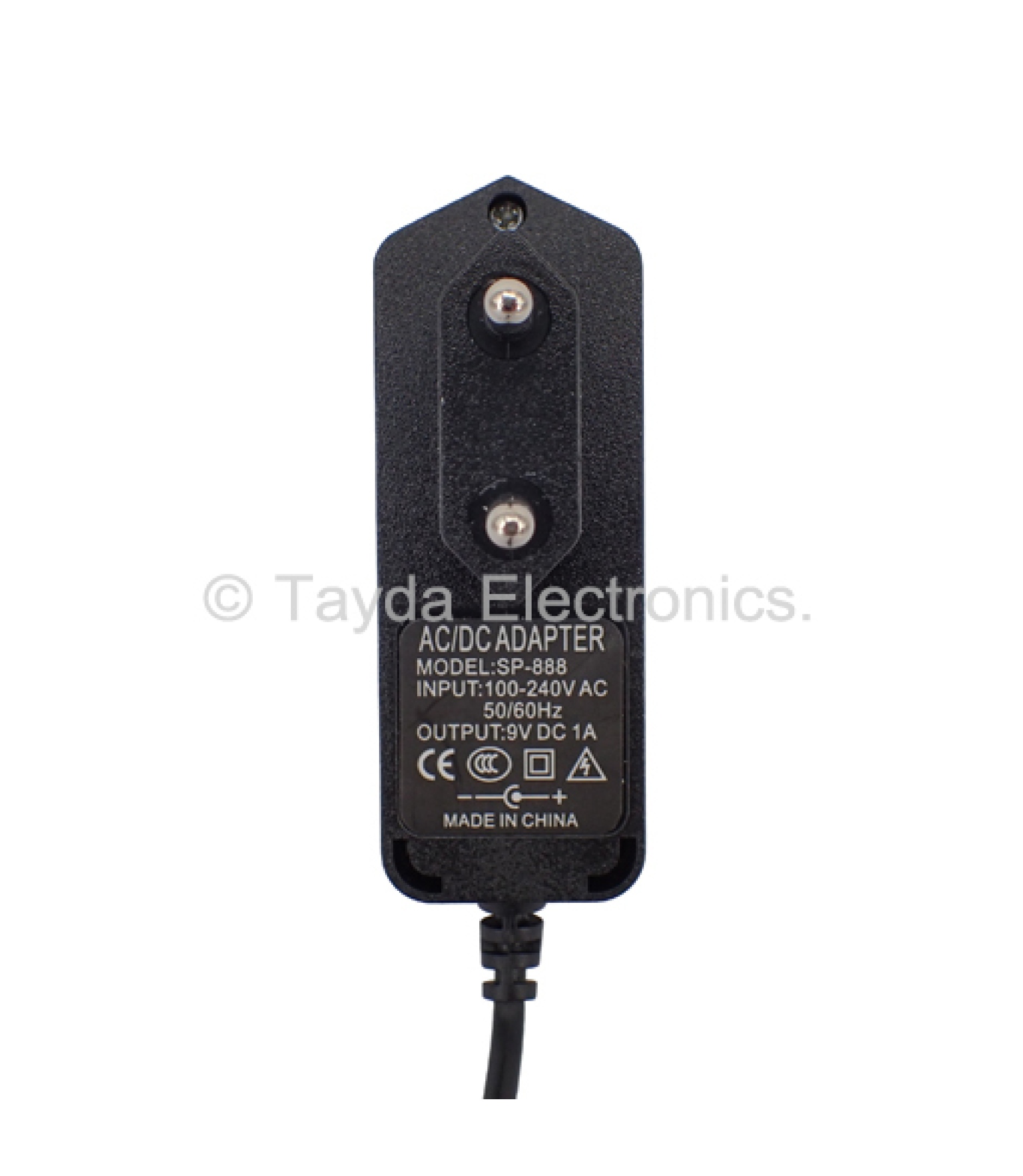 SPF-888 AC 100V-240V to DC 9V 1A Power Supply Converter Adapter EU plug