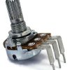 2K OHM Linear Taper Potentiometer Spline Shaft PCB Mount