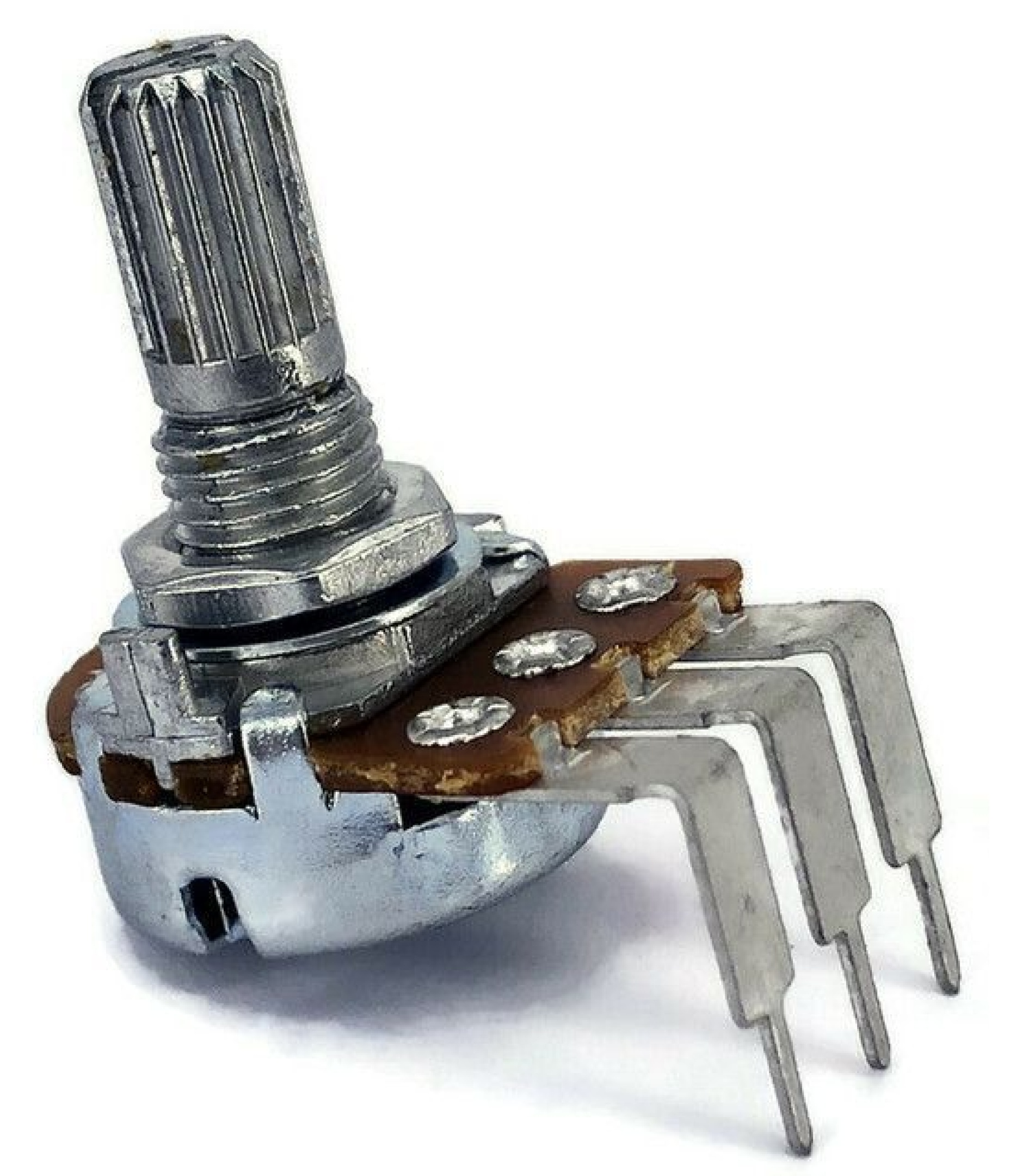 2K OHM Linear Taper Potentiometer Spline Shaft PCB Mount