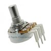 500K OHM Linear Taper Potentiometer PCB Mount Round Shaft Dia: 6.35mm