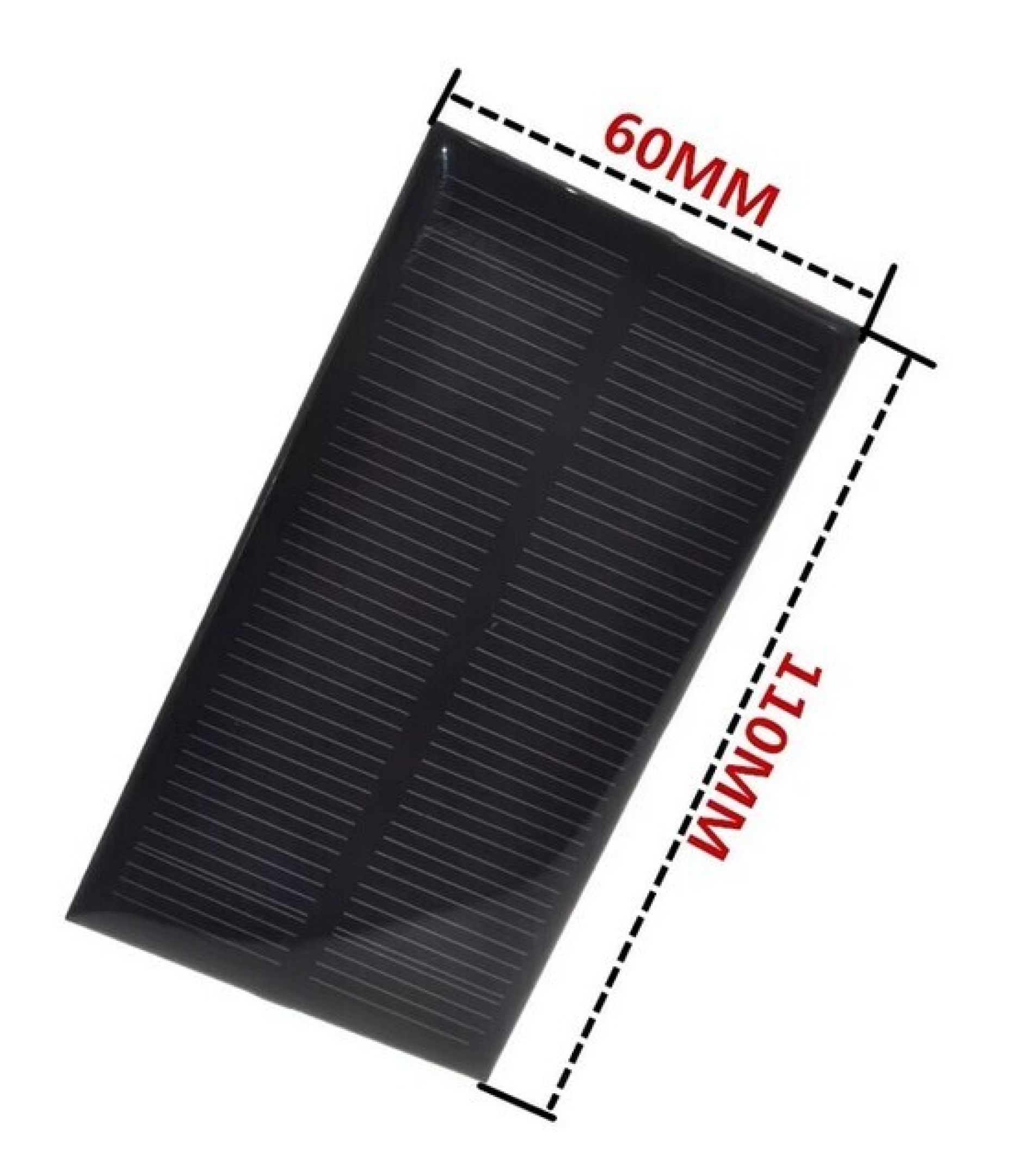 Solar Panel for cellular phone charge 1W 5V 110x60mm