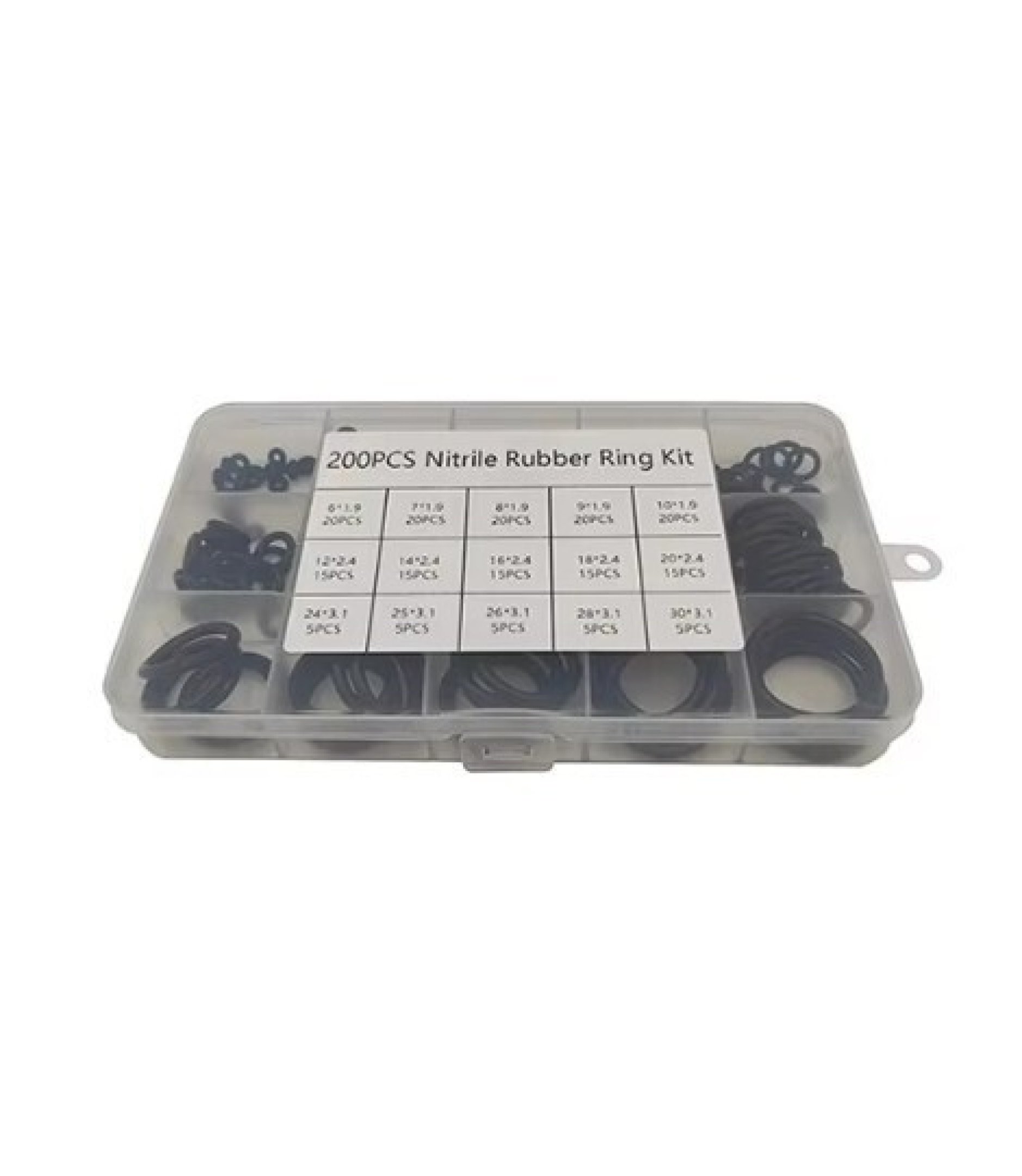 44_7.jpg 200PCS O ring Black color Silicone Rubber Kit Set