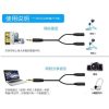 4567.JPG.jpg 3.5mm Stereo Cable Male to Dual Female 3.5mm Black Color