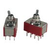 Mini Toggle Switch 1M Series 4PDT On-On Short Handle PCB Pin