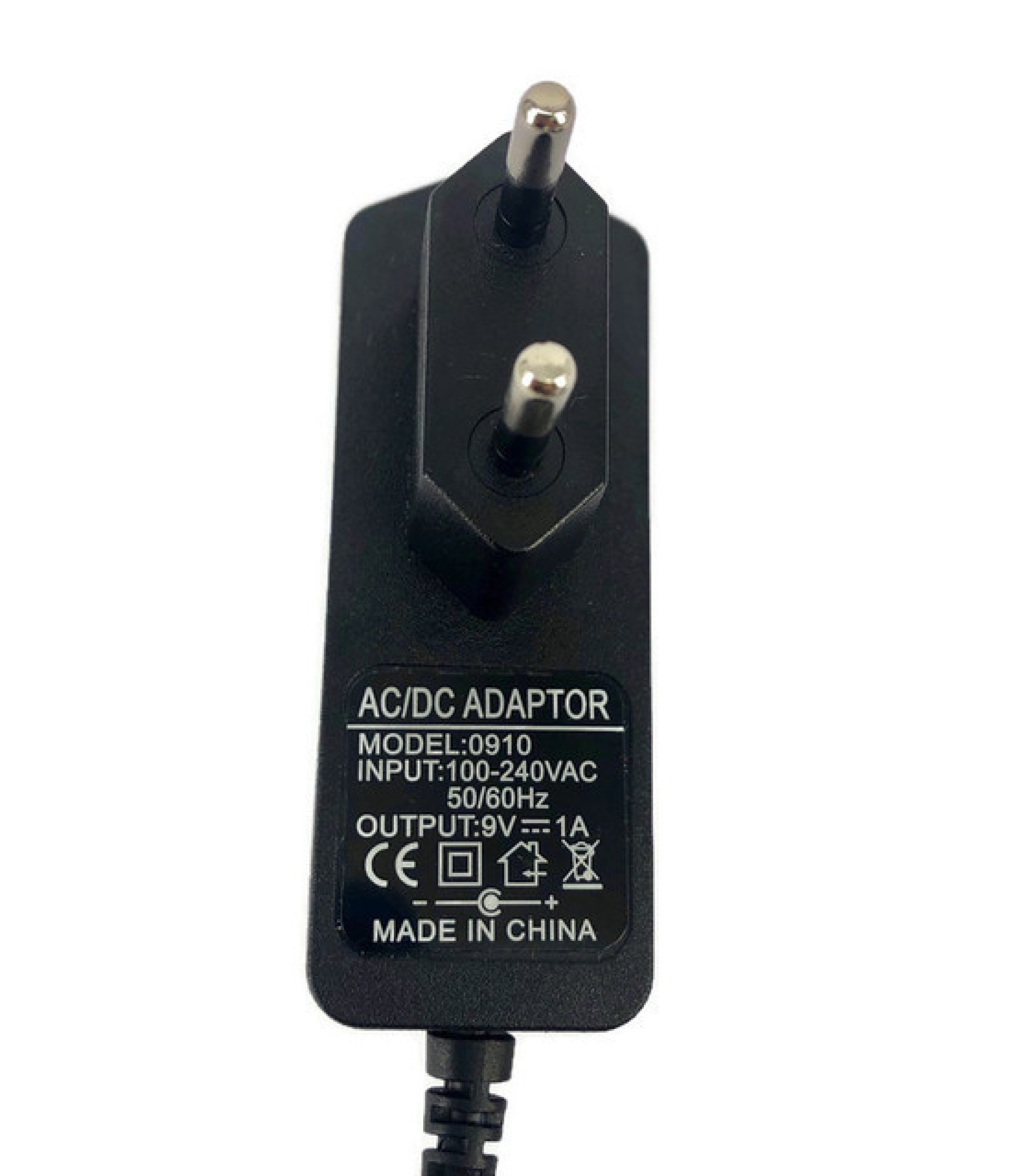0910 AC 100V-240V to DC 9V 1A Power Supply Converter Adapter EU Plug