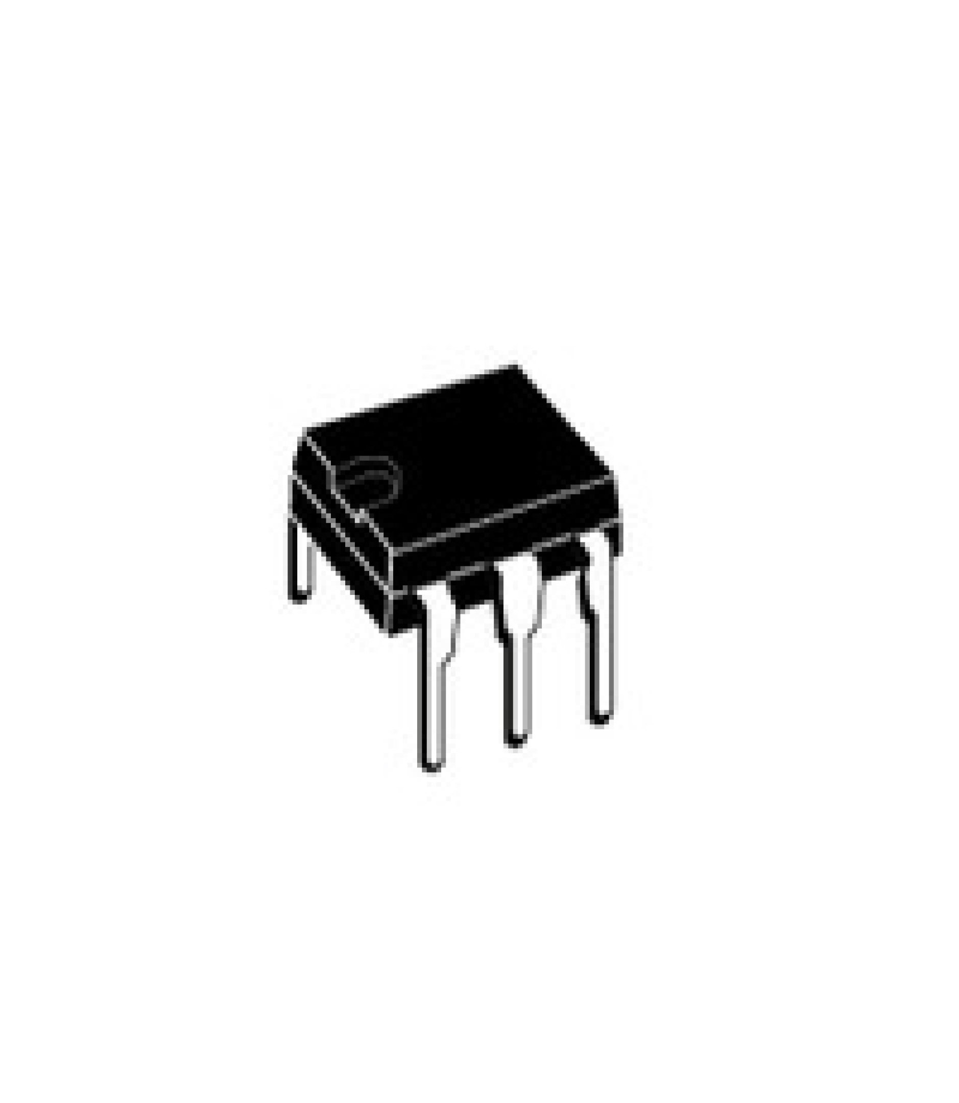 Electronic component image of 4N33 Photodarlington Optocoupler IC for circuit design.