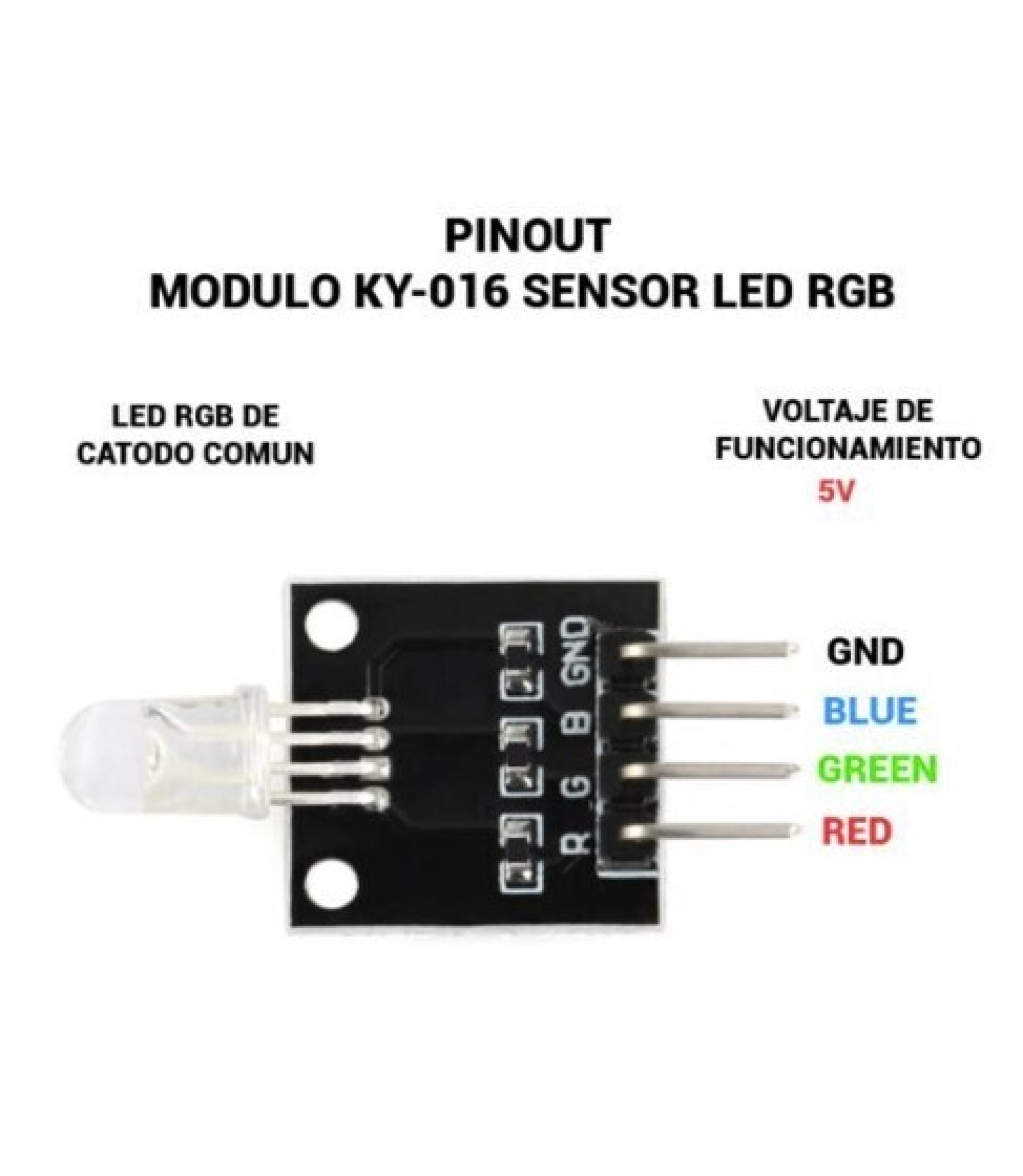 5mm 3 Color LED module RGB LED module KY-016