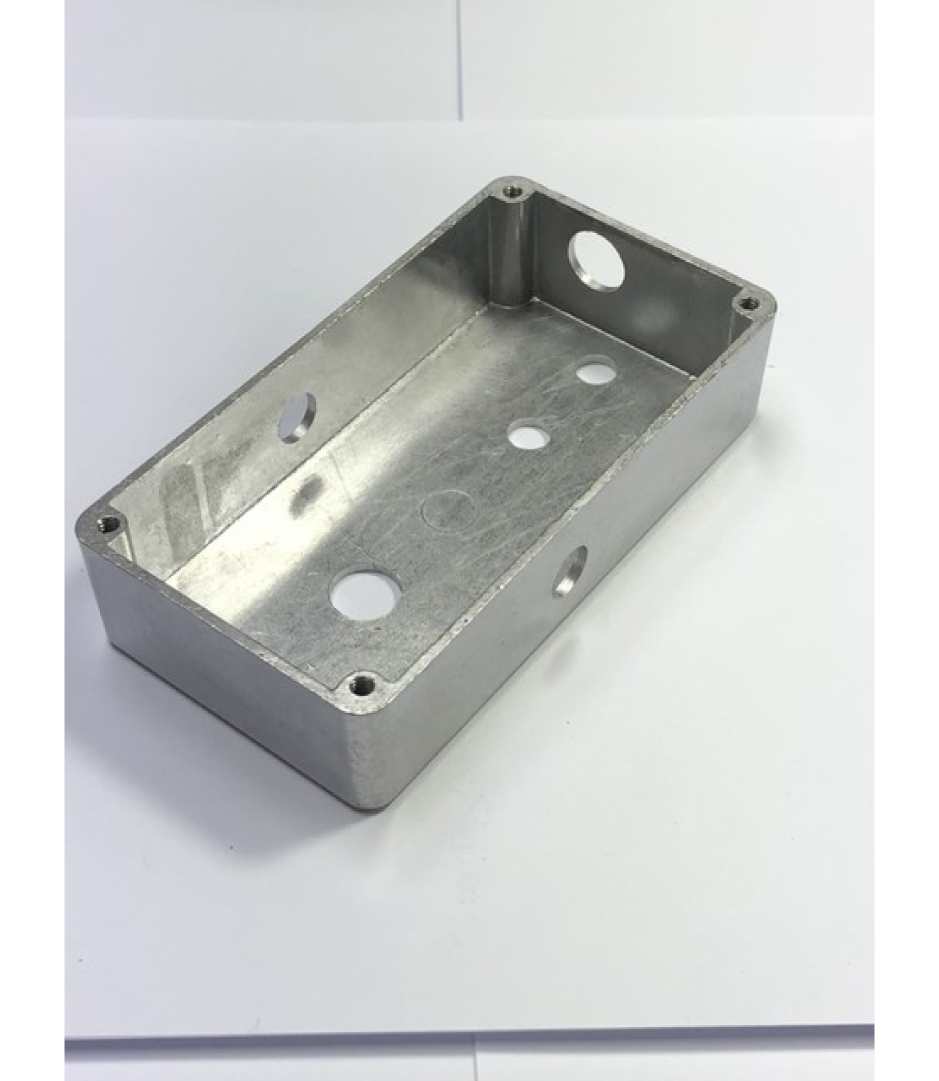 TYPE 2 DRILLED 1590B BLACK ENCLOSURE WITH SIDE AND TOP JACKS