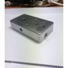 TYPE 6 DRILLED 1590B WHITE ENCLOSURE WITH SIDE AND TOP JACKS