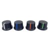 5454_1.jpg Black Knob Blue Pointer 16x24mm Shaft Diameter 6.00mm Split Shaft