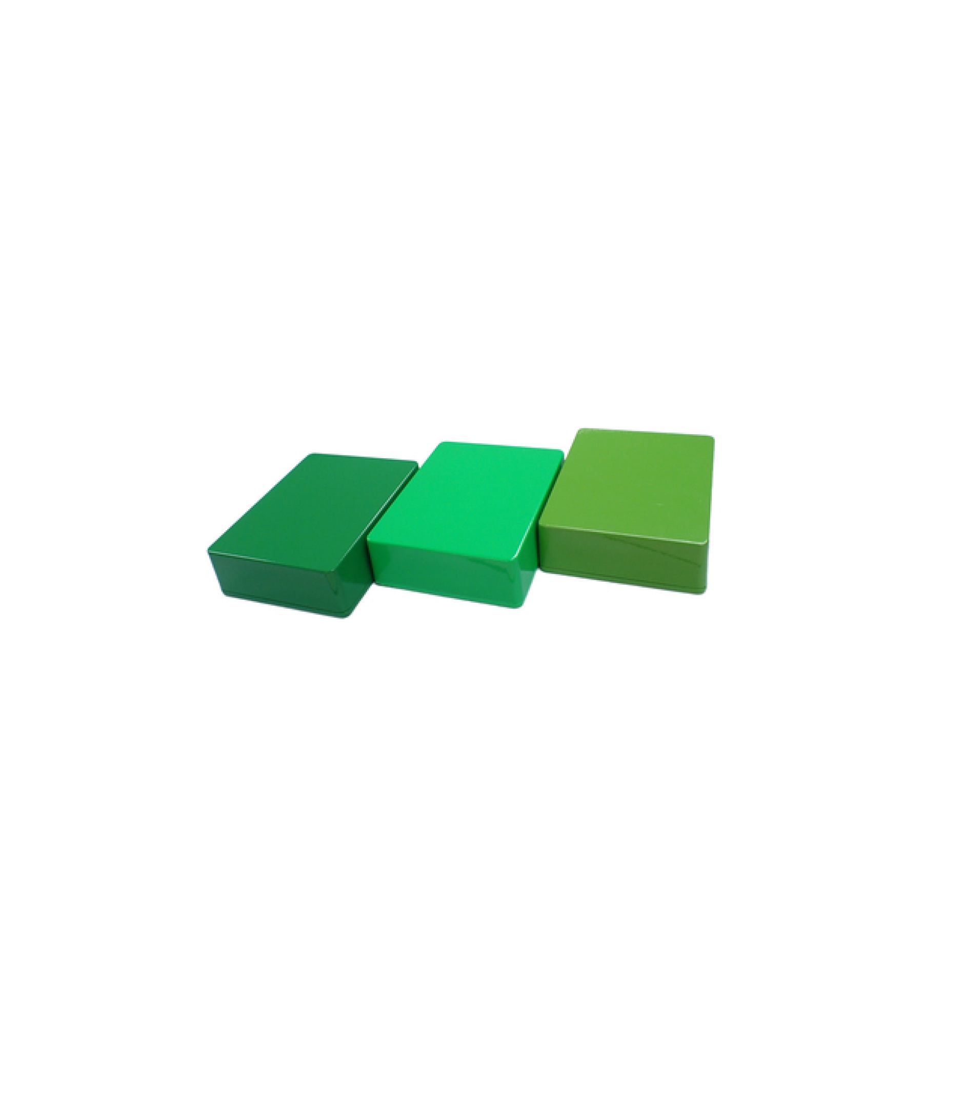 1590BB Style Aluminum Diecast Enclosure Glowing Green