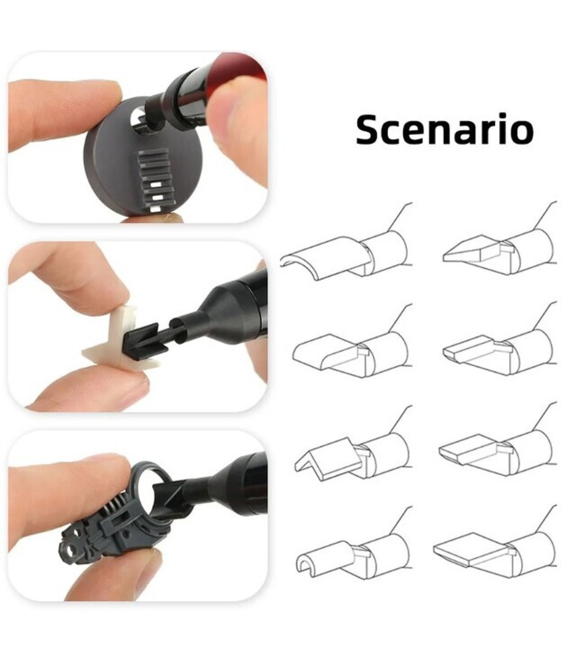 DSPIAE ES-A Piston Sander Electric Pen Plastic Model Set