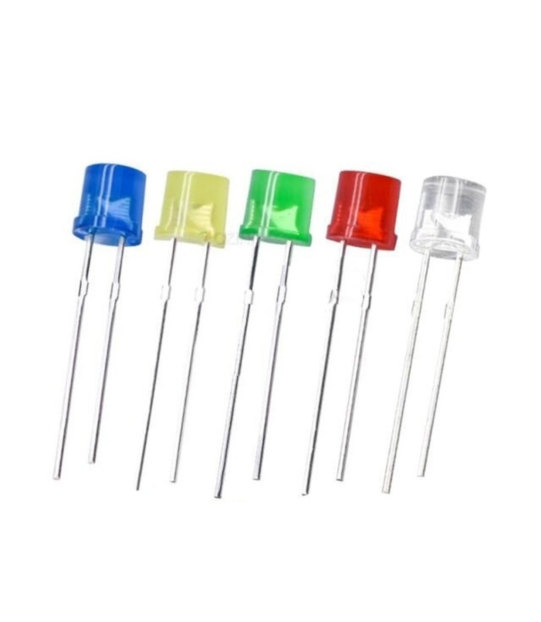 FLAT TOP RED LED 5mm Diffuse Lens