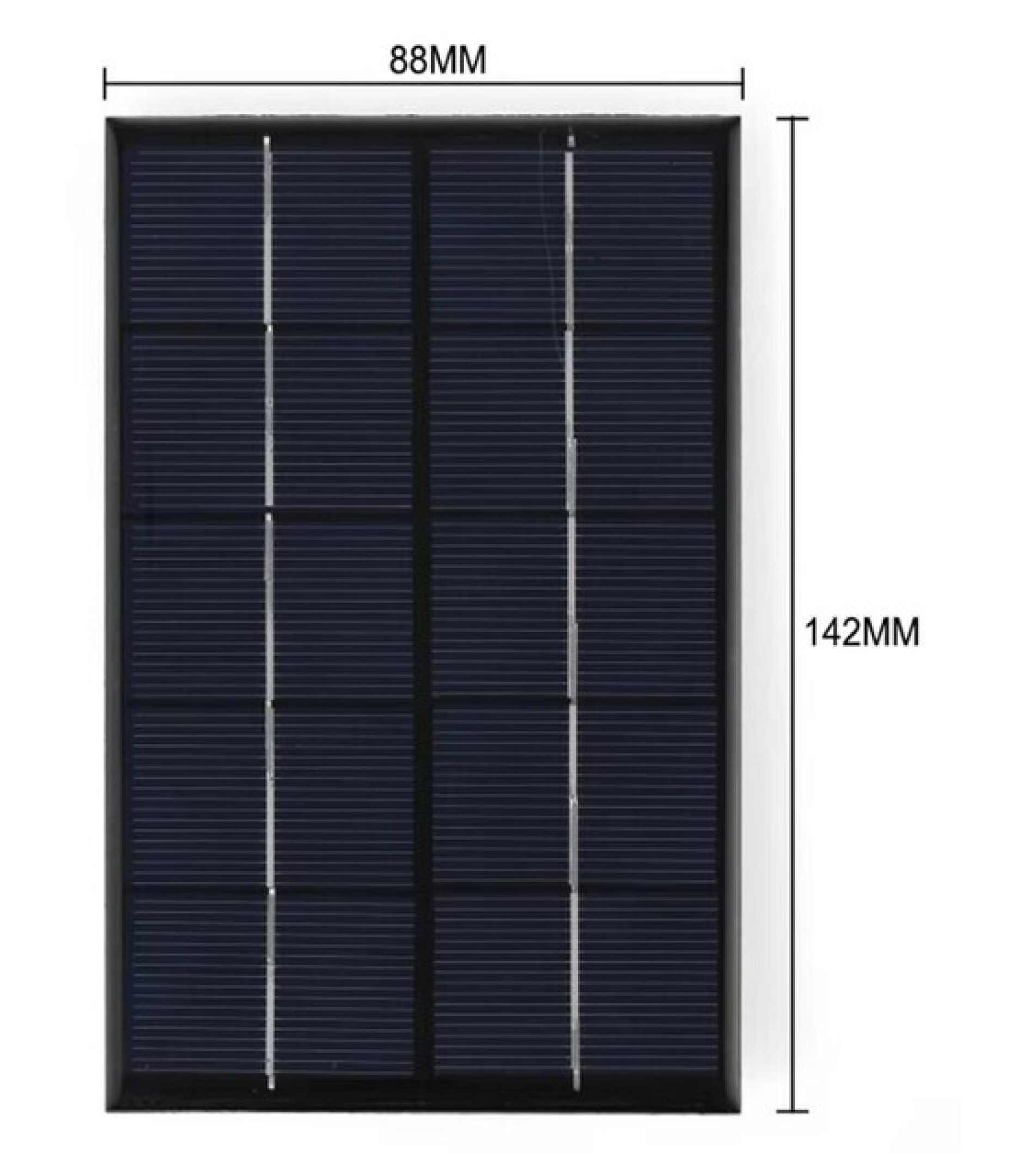 Solar Panel for cellular phone charge USB INTERFACE 5W 5V 88x142mm
