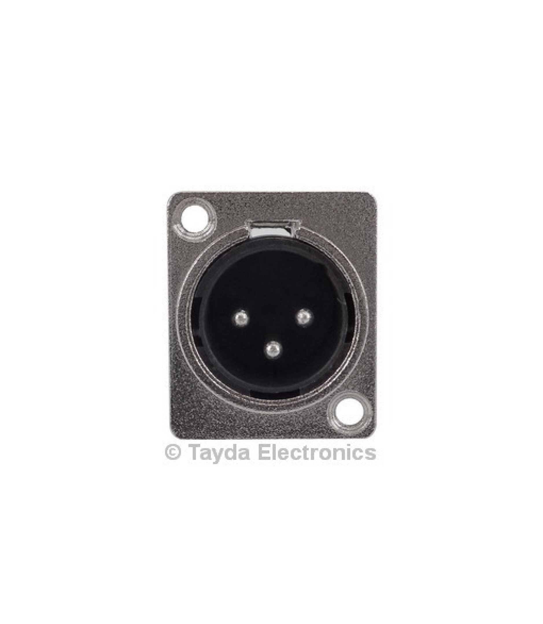 3 Pin XLR Male Panel Mount Chassis Socket