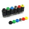 Red Nut Plastic For 6.35MM Phone Jack