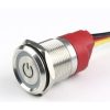 Piezoelectric light soft touch Latching Red color switch 12V