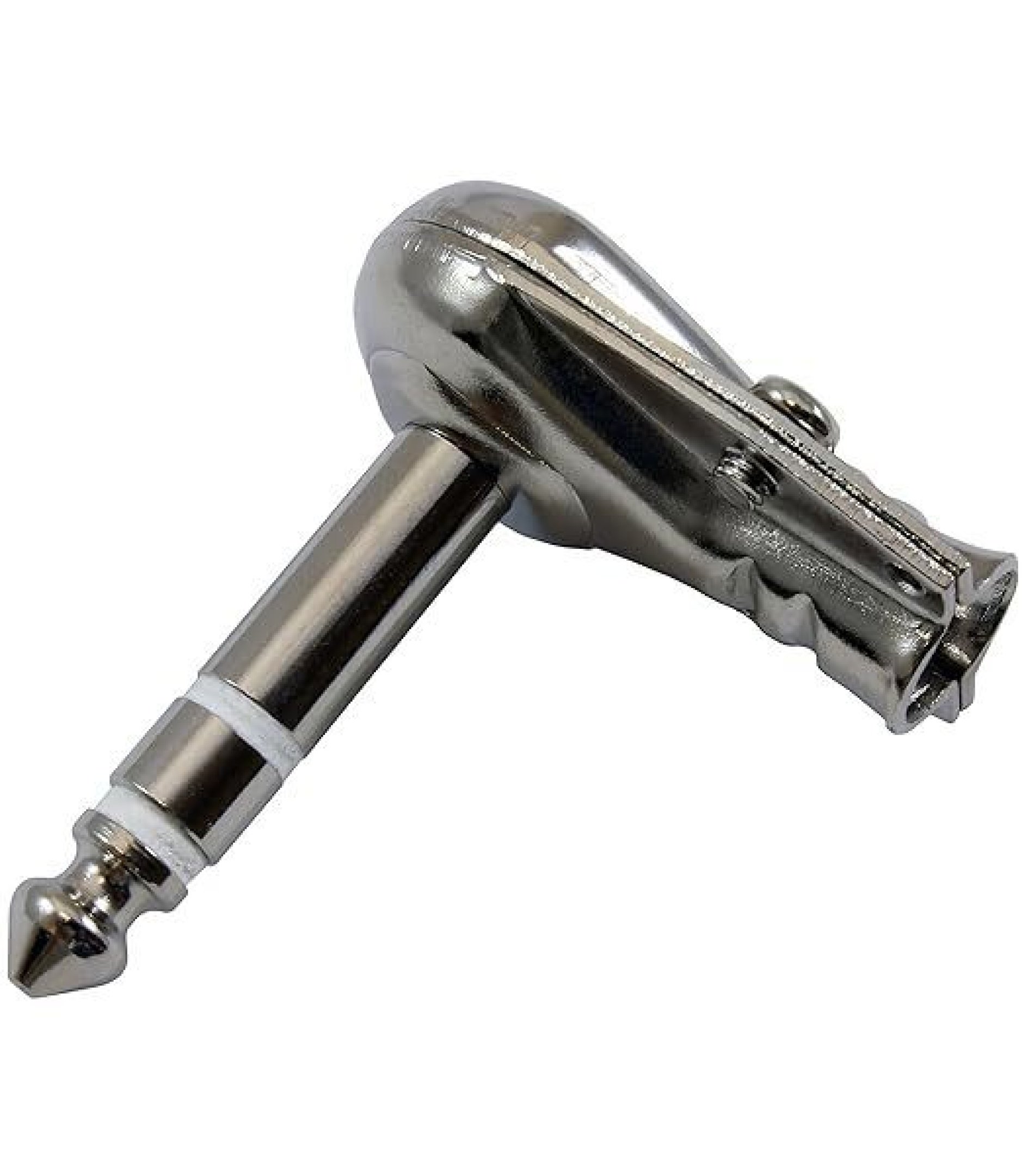 6.35mm 1/4" Stereo Right Angle Metal Plug
