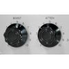 Black Knob 38x21mm Shaft 1/4 Zoll
