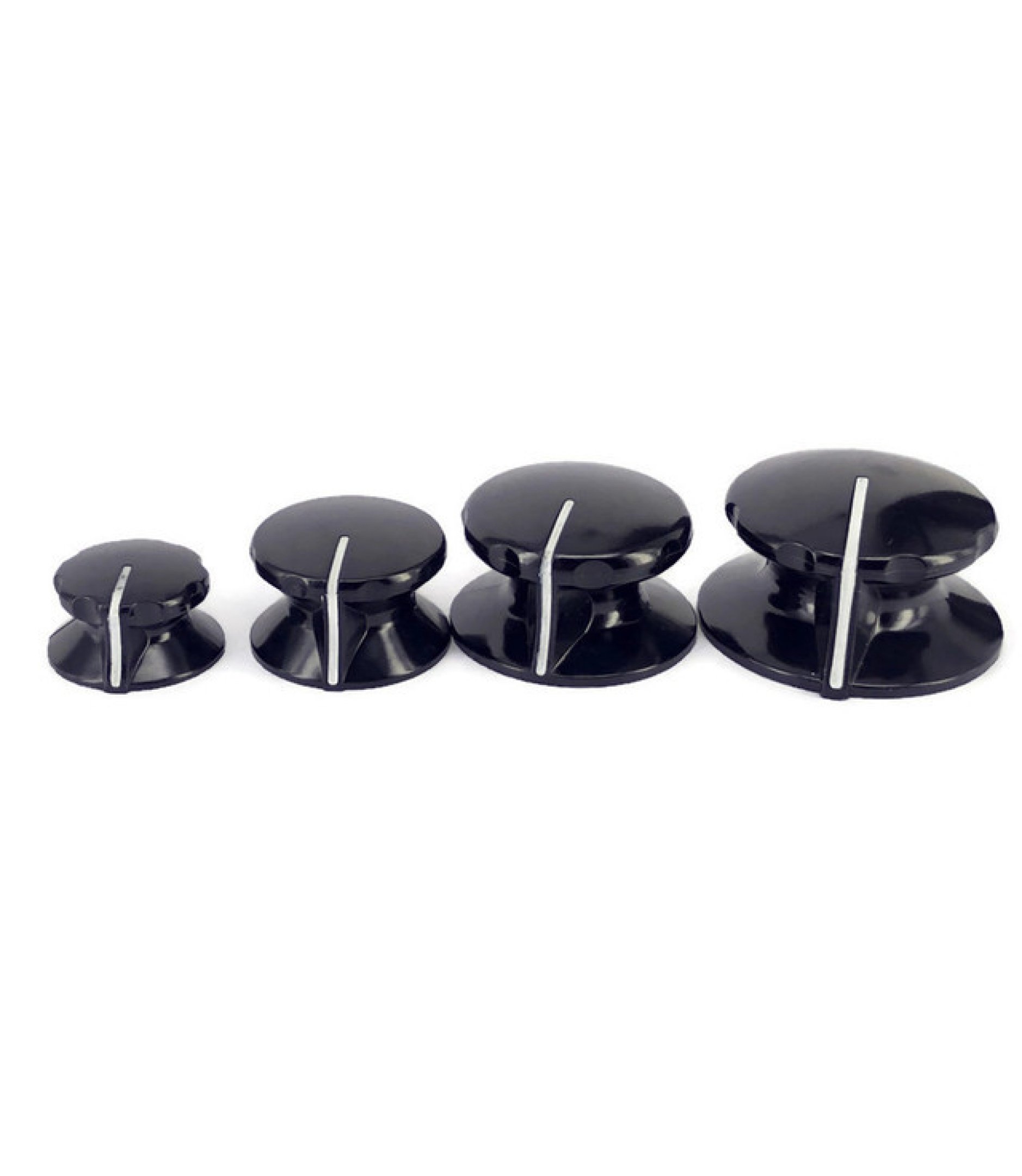 Bakelite Knob Fester RCA black 26mm Shaft 6.4mm