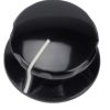 Bakelite Knob Fester RCA black 33mm Shaft 6.4mm