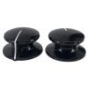 Bakelite Knob Fester RCA black 40mm Shaft 6.4mm
