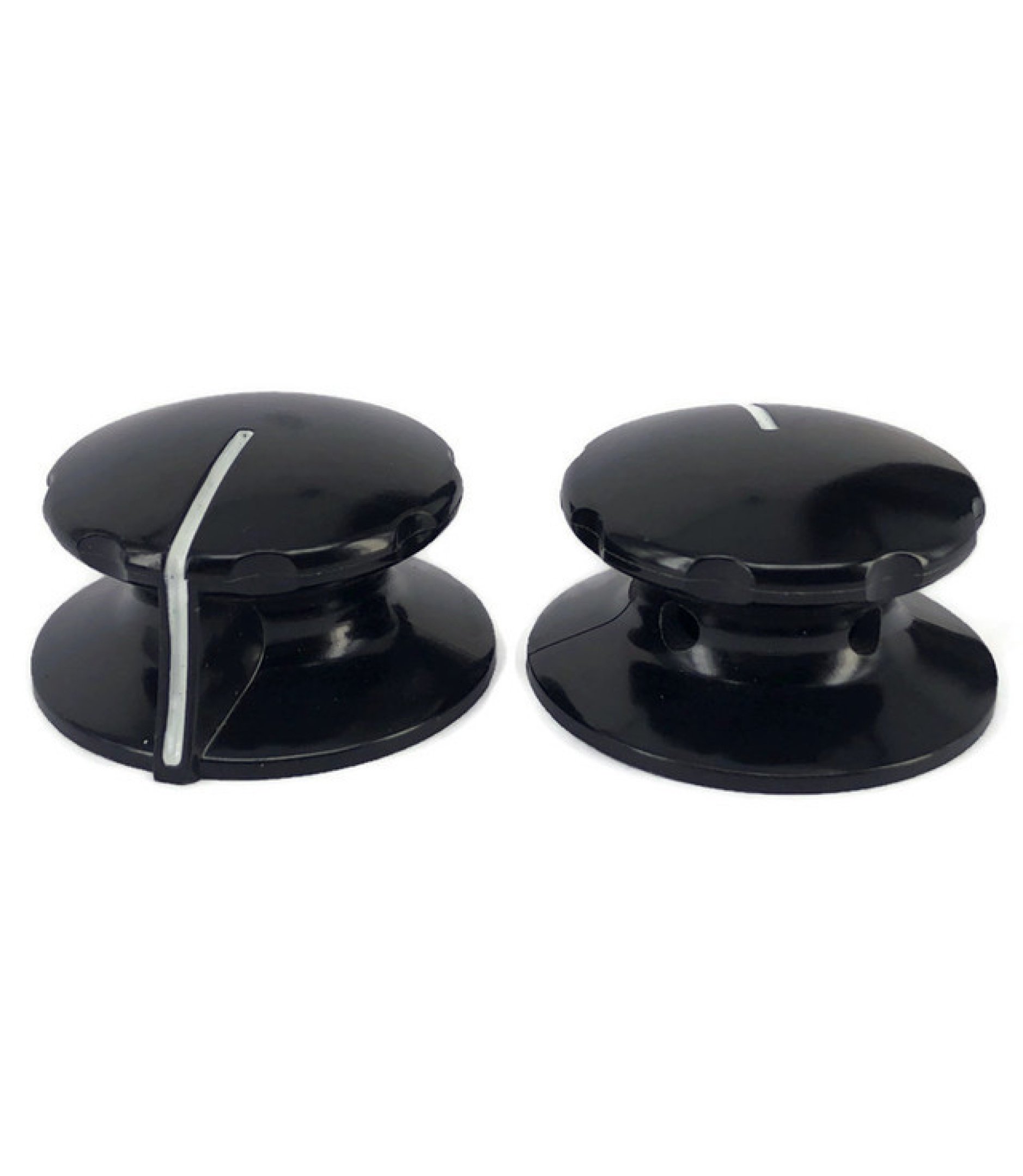 Bakelite Knob Fester RCA black 40mm Shaft 6.4mm