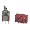 Mini Toggle Switch 1M Series 4PDT On-On Short Handle PCB Pin