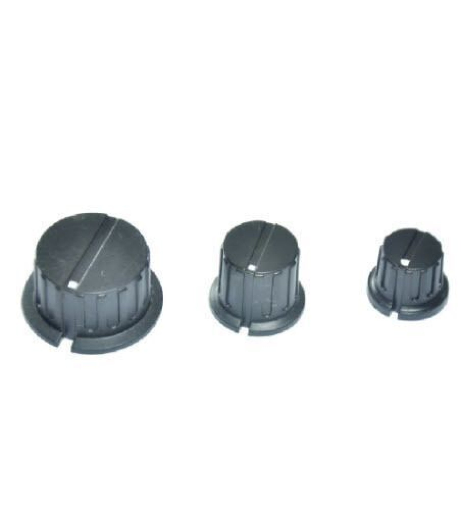 KN8C Black Knob 34x18mm Shaft Diameter 6.35mm
