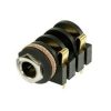 REAN Neutrik NYS2152G 6.35mm 1/4" Mono Insulated Switched Socket Jack Gold PCB Pins