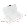 10 Grid Transparent Plastic Project Box 6.5*12.8*2.3 cm