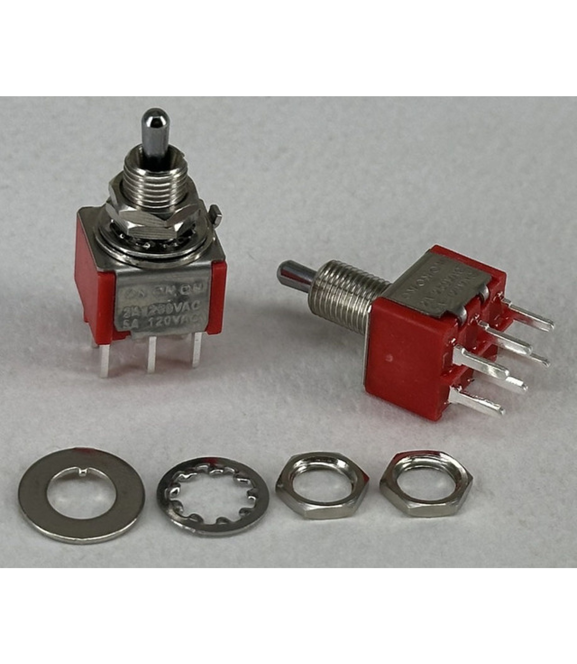 Mini Toggle Switch 1M Series DPDT On-On-On PCB Pin Short Lever