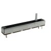 100Electronics 100K OHM Logarithmic Taper Slide Potentiometer PCB Mount Metal Shaft Lever Height: 15mm