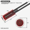 12V Plastic RED LED indicator