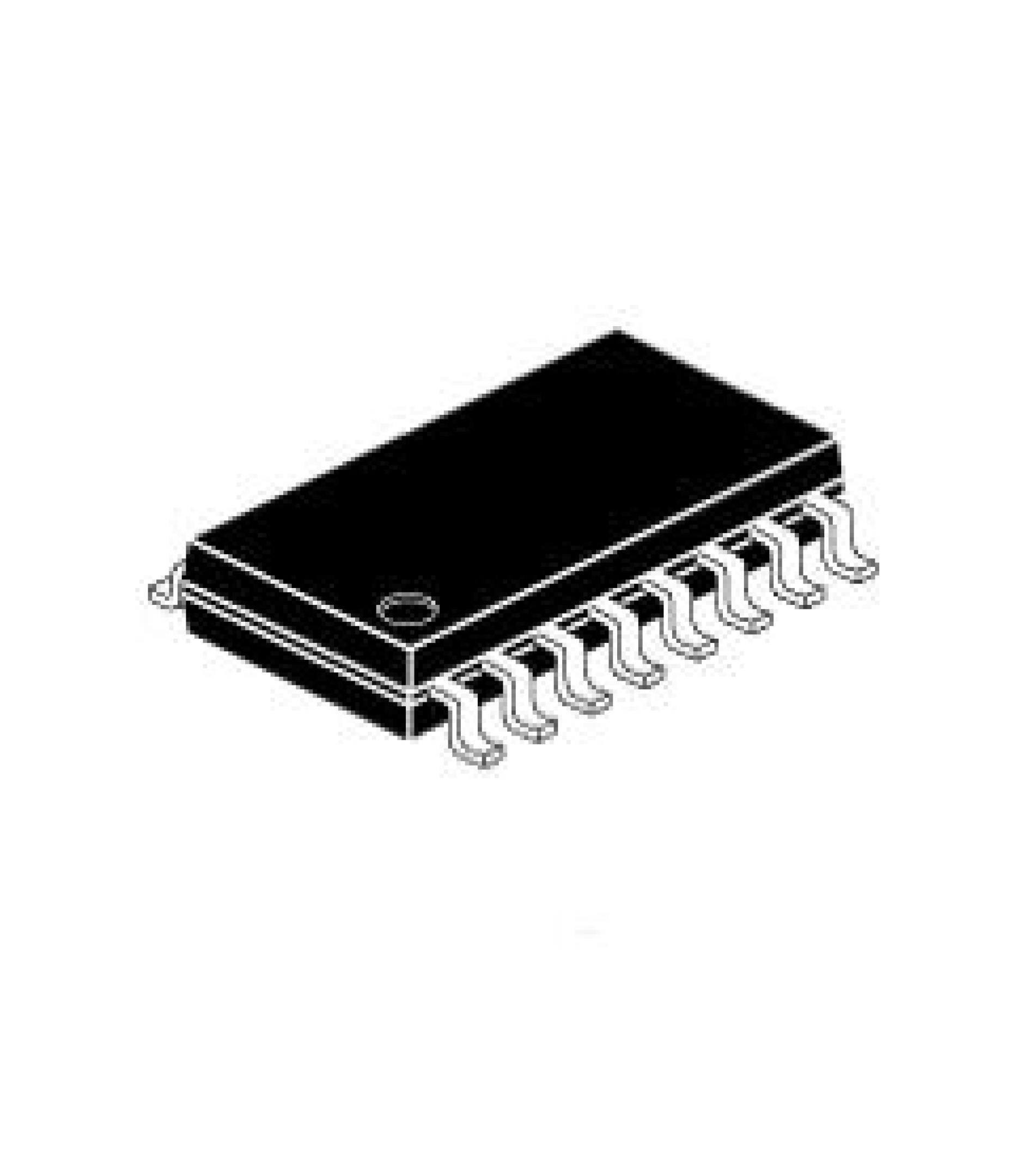 Electronic component image of 74HC595 8-Bit Shift Register IC SMD for circuit design.
