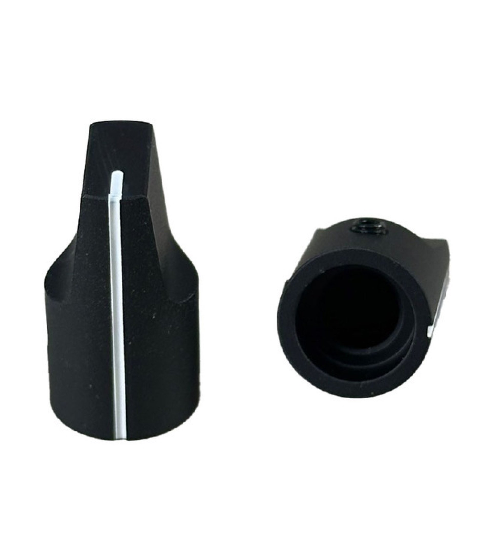 7544-1.jpg Aluminum Manley Black Knob 13x23 Shaft 6.4mm